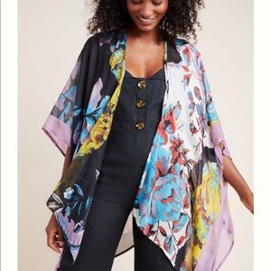 Anthropologie Maxine Floral Kimono